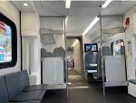 Interior of Caltrain Stadler KISS MU Car 